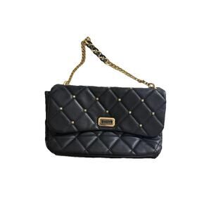 NWT BADGLEY MISCHKA BLACK QUILTED PURSE